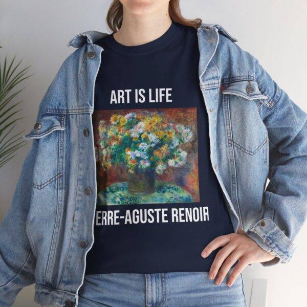 Pierre-Aguste Renoir Chrysanthemums- Art is Life Unisex T-Shirt